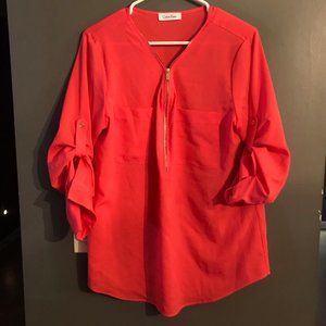 Calvin Klien hot pink blouse